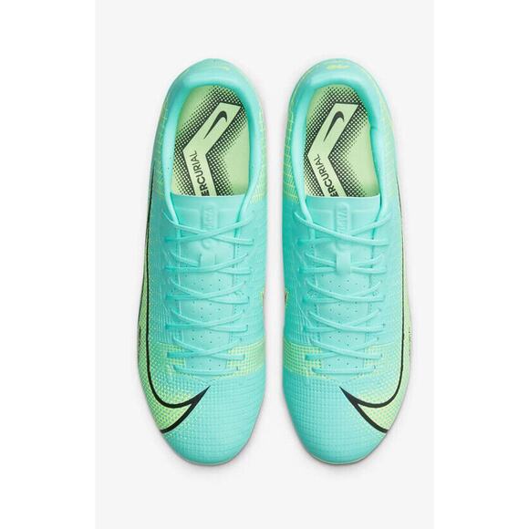 Nike Vapor 14 Academy FG/MG Turq Lime Soccer Cleats Mens 11.5 Wmns 13 CU5691-403 - Picture 5 of 9